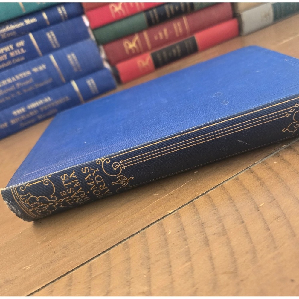 Macmillan The Dynasts Thomas Hardy 1924 Gold Gilt Spine Hardcover Book